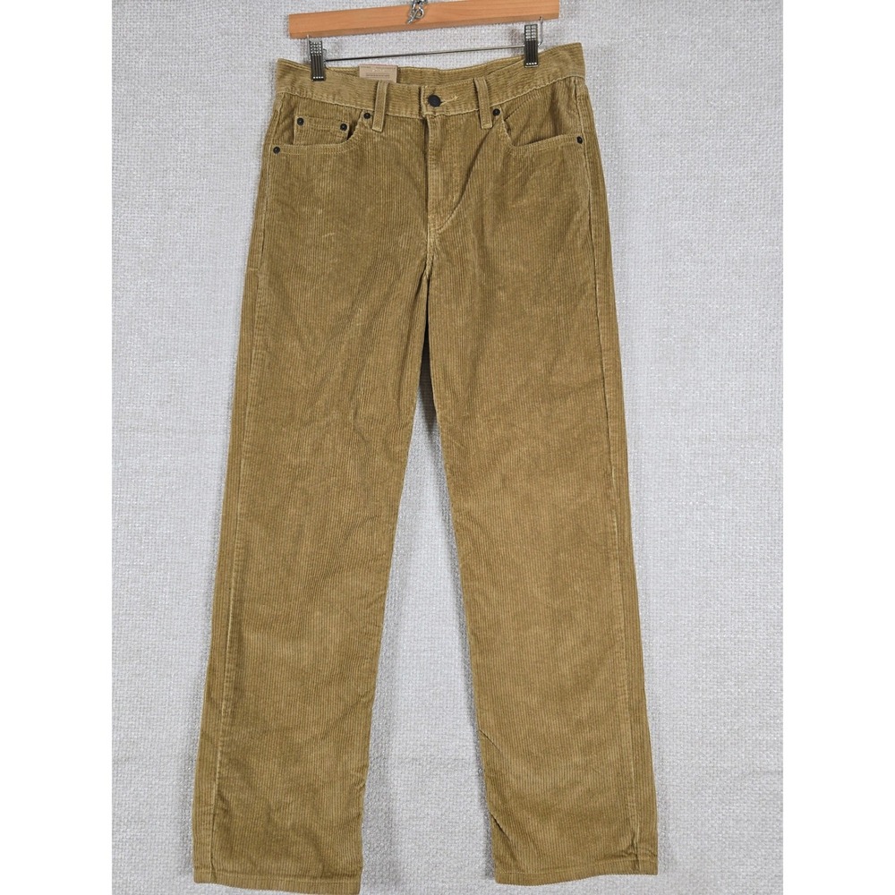 Levis Low Pro Corduroy Pants Womens 29x30 Mid Rise Straight Leg NEW